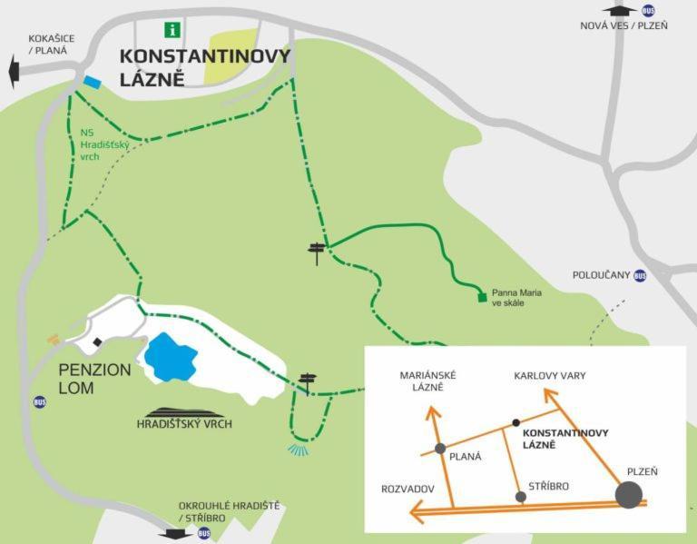 ホテル Mobilheimy Na Lomu Konstantinovy Lázně エクステリア 写真